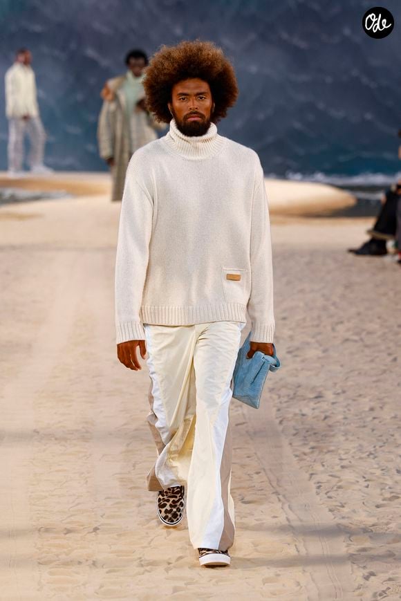 Défilé de mode Louis Vuitton Prêt à Porter Collection Homme Printemps/Été 2027 lors de la Fashion Week de Paris, à la Cité Internationale Universitaire de Paris, France, le 23 juin 2026. © Bestimage