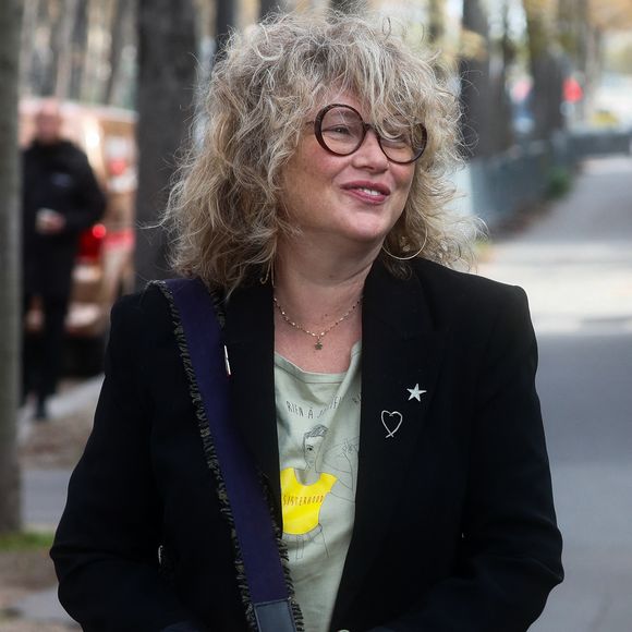 Cécile Bois - Arrivées à l'enregistrement de l'émission "Vivement Dimanche" présentée par M. Drucker et qui sera diffusée le 22 octobre 2023 sur France 3 au studio Gabriel à Paris, France, le 17 octobre 2023. © Christophe Clovis/Bestimage