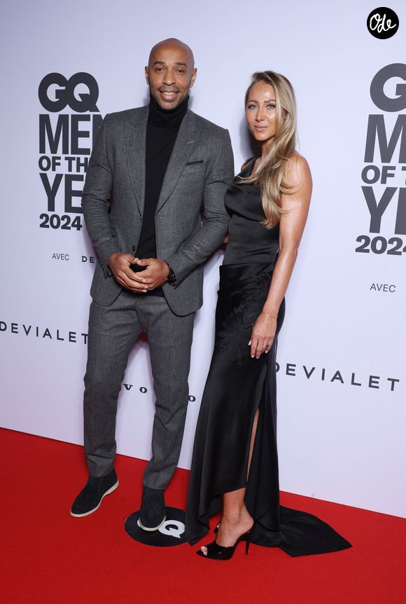 Thierry Henry et sa femme Andrea Rajacic - People lors du photocall de la soirée « GQ Men of the Year awards 2024 » à l'hôtel Plaza à Paris. Le 20 novembre 2024
Photo par Denis Guignebourg / Bestimage