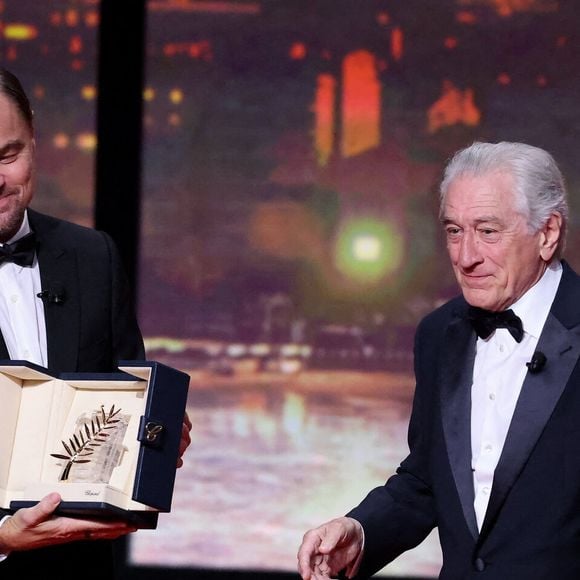 Leonardo DiCaprio, Robert De Niro (Palme d'Or d'honneur) - Cérémonie d'ouverture du 78ème Festival International du Film de Cannes, au Palais des Festivals à Cannes. Le 13 mai 2025.
© Borde-Jacovides-Moreau / Bestimage