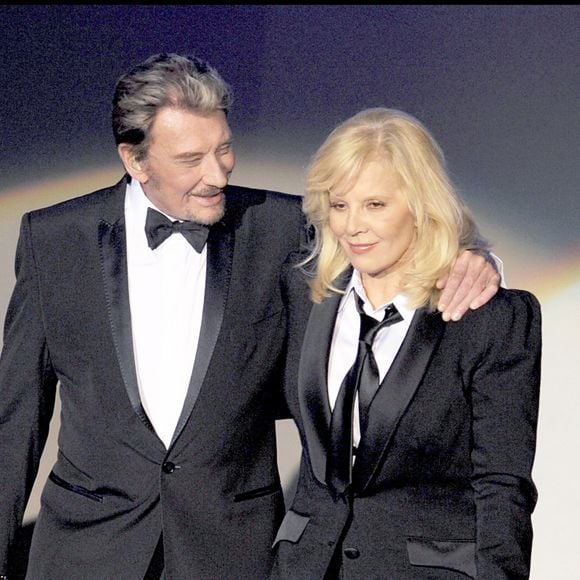 Johnny Hallyday et Sylvie Vartan à L'Olympia de Paris. © Bestimage