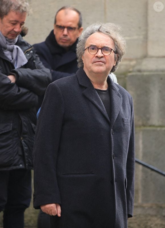 Il a retrouvé l'amour depuis 
Gregoire Bonnet - Sorties des obsèques de Marion Game en l'église Saint Roch à Paris, France, le 31 mars 2023. © Jonathan Rebboah/Panoramic/Bestimage
