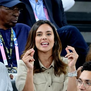 Marine Lorphelin, miss France 2013 lors du quart de finale basket féminin France / Allemagne lors des jeux olympiques Paris 2024 (JO 2024) le 7 août 2024. Les bleues l'emportent et filent de demi-finale.

© Jacovides / Perusseau / Bestimage