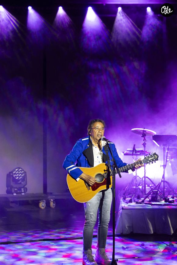 Exclusif - Laurent Voulzy en concert sur la scène du Théâtre de Verdure lors du 41e Festival de Ramatuelle, le 9 août 2025.

© Cyril Bruneau / Bestimage