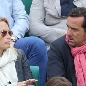 Estelle Lefébure et son compagnon Pascal Ramette lors de la finale du tournoi de tennis Rolex Masters de Monte-Carlo à Monaco, le 20 avril 2014.

Photo : Frederic Nebinger / Bestimage