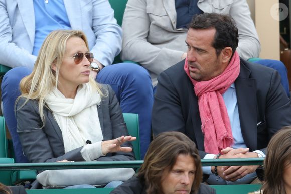 Estelle Lefébure et son compagnon Pascal Ramette lors de la finale du tournoi de tennis Rolex Masters de Monte-Carlo à Monaco, le 20 avril 2014.

Photo : Frederic Nebinger / Bestimage