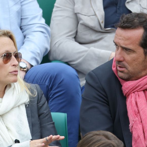 Estelle Lefébure et son compagnon Pascal Ramette lors de la finale du tournoi de tennis Rolex Masters de Monte-Carlo à Monaco, le 20 avril 2014.

Photo : Frederic Nebinger / Bestimage