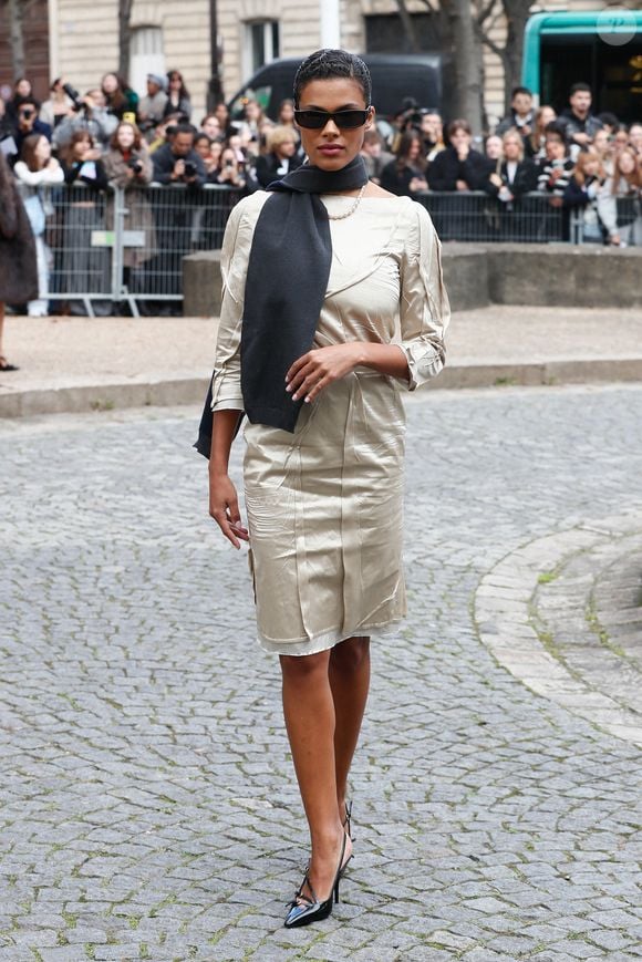 Tina Kunakey - Arrivées au défilé de mode Femmes printemps-été 2025 "Miu Miu" lors de la fashion week de Paris. Le 1er octobre 2024
© Christophe Clovis / Bestimage