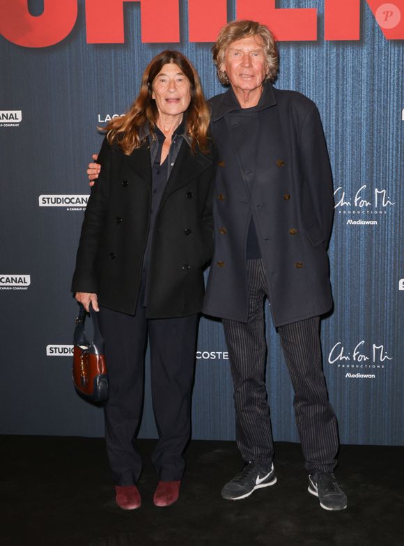 Etienne Chatiliez et sa femme Antonine Catzéflis - Avant-première du film "Chien 51" au cinéma le Grand Rex à Paris le 13 octobre 2025. © Coadic Guirec/Bestimage