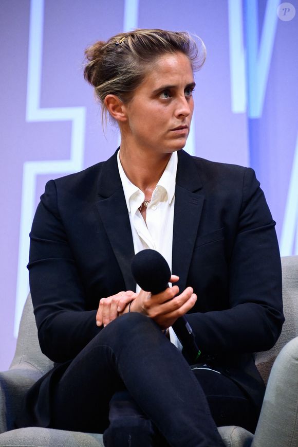 Pauline Deroulede (Champione de Francede tennis en fauteuil) lors de "Demain le Sport", évènement imaginé par L’Equipe, avec FranceInfo et France Télévisions à la Maison de la Radio à Paris, France, le 22 septembre 2022. © Federico Pestellini/Panoramic/Bestimage