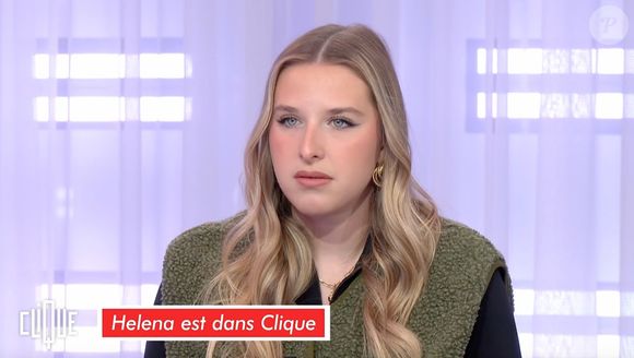 Helena Bailly sur le plateau de "Clique" ce mercredi 23 avril 2025. (Capture d'écran).