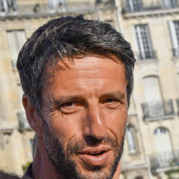 Tony Estanguet Célébration des JO Paris 2024 un an après dévoilement du projet du Monument des Championnes et des Champions samedi 26 juillet 2025 Pont Saint Louis Paris © Alexanfre Fay / Pixplanete / Bestimage