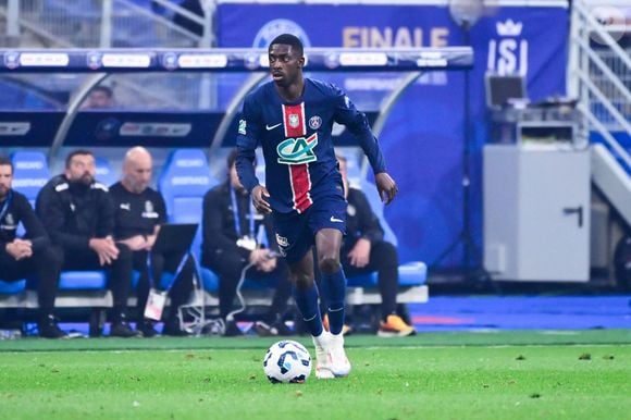Le PSG (Paris Saint-Germain) remporte la finale de la Coupe de France 2025 en battant Reims 3-0 au Stade de France - Ousmane DEMBELE ( 10 - PSG ) during the French Cup Final match between Paris Saint Germain and Stade de Reims at Stade de France on May 24 , 2025 in Saint Denis, France. ( Photo by Dante Badano / PsnewZ / Bestimage) -