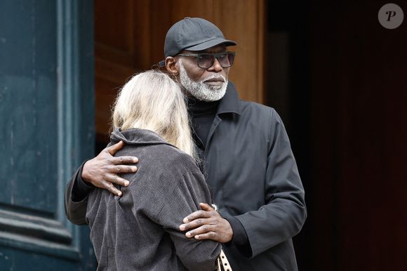 Ériq Ebouaney - Personnalités à la cérémonie en hommage à Tchéky Karyo en l'église Saint Roch à Paris le 13 novembre 2025.