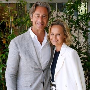 Laurent Solly (Président de Facebook France) et sa femme Caroline Roux aux Internationaux de France de Tennis de Roland Garros 2023 - Jour 06 - à Paris, France, le 2 juin 2023. © Bertrand Rindoff/Bestimage