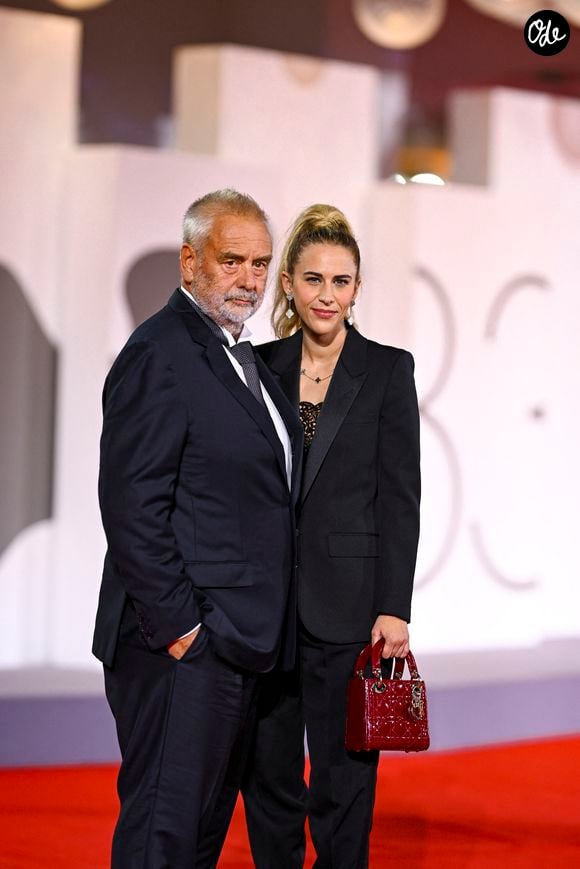 Luc Besson et Sarah Saldmann à la première de 'Father Joe' lors du 83ème Festival International du Film de Venise (Mostra), à Venise, Italie, le 6 septembre 2026. © Pierre Perusseau/Bestimage