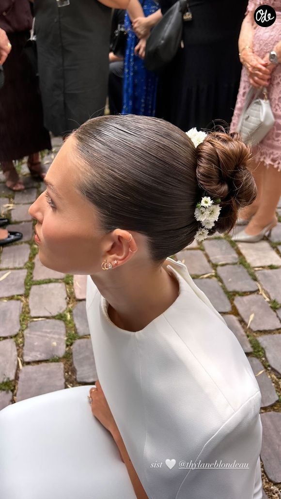 Thylane Blondeau a partagé les coulisses de son mariage avec Benjamin Attal. Capture d'écran Instagram