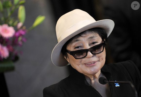 Yoko Ono a l'Empire State Building a New York.
© STARMAX / BESTIMAGE