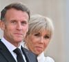 Selon "The Times", Brigitte et Emmanuel Macron en seraient de fidèles amateurs et y feraient "le plein de rosé Collector de qualité supérieure".

Le président gabonais Brice Oligui Nguema et sa femme Zita Oligui Nguema sont accueillis par le président Emmanuel Macron et la première dame Brigitte Macron avant un dîner d'État au palais de l'Elysée à Paris le 20 juillet 2026. © Christian Liewig/Bestimage