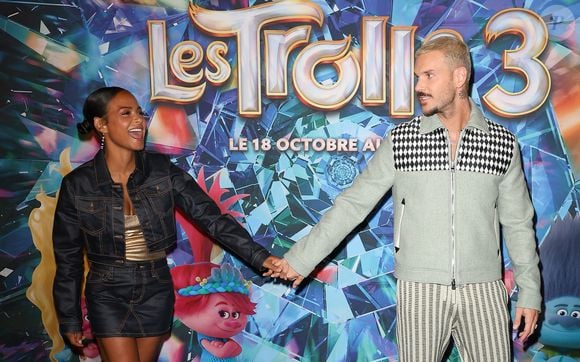 Christina Milian et son mari Matt Pokora (M.Pokora) - Avant-première du film "Les Trolls 3" au cinéma Gaumont Marignan à Paris. Le 11 octobre 2023
© Coadic Guirec / Bestimage