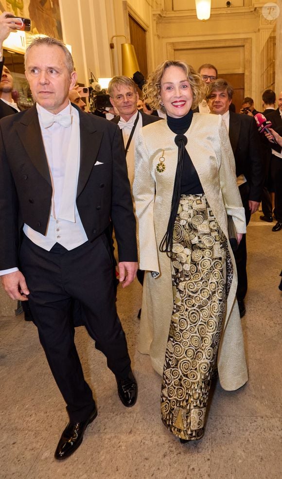 Sharon STONE - Les célébrités lors du "Bal de l'Opéra de Vienne 2026" à l'Opéra d'État de Vienne, le 12 février 2026.