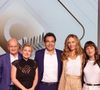 Bertrand Chameroy, Pierre Lescure, Anne-Elisabeth Lemoine, Patrick Cohen, Juliette Armanet, Cécile de France, Amélie Bonnin, sur le plateau de l'émission "C à vous" lors du 78ème Festival International du Film de Cannes, France, le 14 mai 2025. © Jack Tribeca/Bestimage