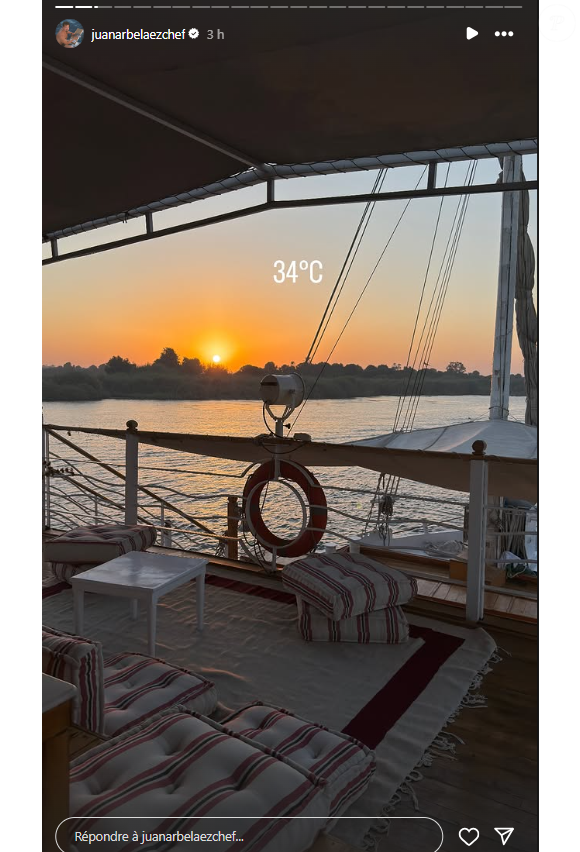 C'est en Egypte qu'ils se sont envolés pour quelques jours Juan Arbelaez et sa compagne Cassandre (enceinte) en voyage en Egypte.