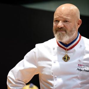 Exclusif - Philippe Etchebest préside le salon français de la restauration "Expotel" à Bordeaux. Il dirige aussi la journée des chefs et sa composition regroupant 22 Etoiles sur l'évènement, le 25 Novembre 2019. © Patrick Bernard/ Bestimage