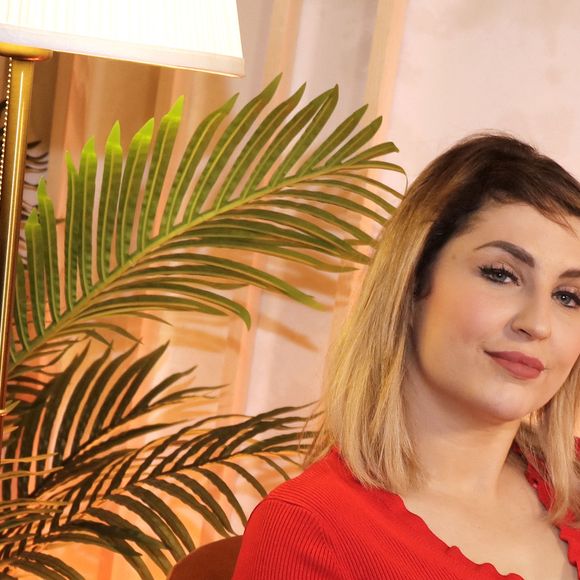 Portrait de Amandine Pellissard (Familles nombreuses, la vie en XXL) en marge de l'émission "Chez Jordan" le 28 janvier 2022  © Cédric Perrin / Bestimage