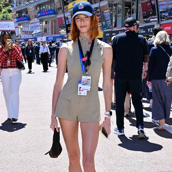Maëva Coucke (Miss France 2018) dans les stands du E-Prix de Monaco du Championnat du monde FIA de Formule E 2026 sur le circuit de Monaco à Monte-Carlo, Monaco, le 16 mai 2026. © Bruno Bebert/Bestimage