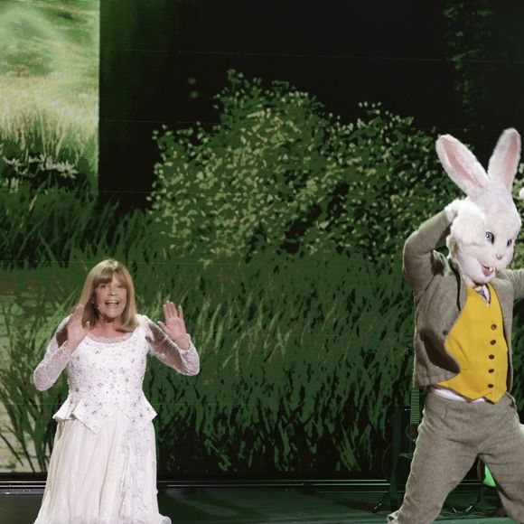 Exclusif - Chantal Goya lors de l'enregistrement de l’émission La Grande Fête de Carcassonne, diffusée le samedi 6 septembre à 21.10 sur France 2, dans la Cité Médiévale de Carcassonne, France, le 24 juin 2025. © Jack Tribeca/Bestimage