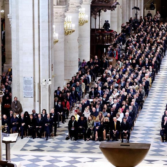- Cérémonie de réouverture de la cathédrale Notre-Dame de Paris, le 7 décembre 2024. Joyau de l’art gothique, lieu de culte et de culture, symbole universel de la France et de son histoire, la cathédrale de Notre-Dame de Paris rouvre ses portes les 7 et 8 décembre, cinq ans après le terrible incendie qui l’avait ravagée le 15 avril 2019. 
© Dominique Jacovides / Bestimage