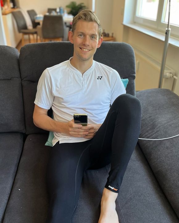 Photo Instagram du joueur de badminton Marvin Seidel.