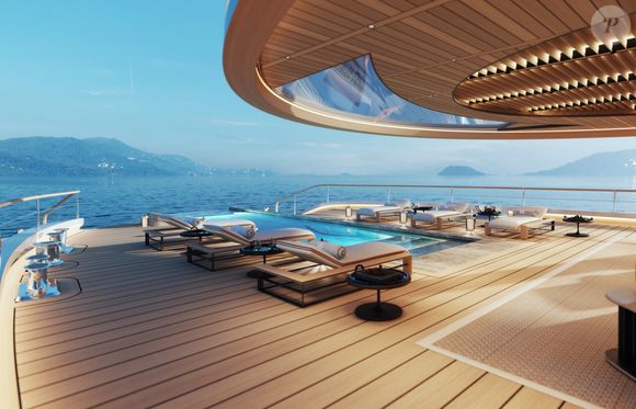 Le superyacht AQUA à couper le souffle de Bill Gates commandé pour environ 644 millions de dollars.
Crédit : Zuma Press / Bestimage