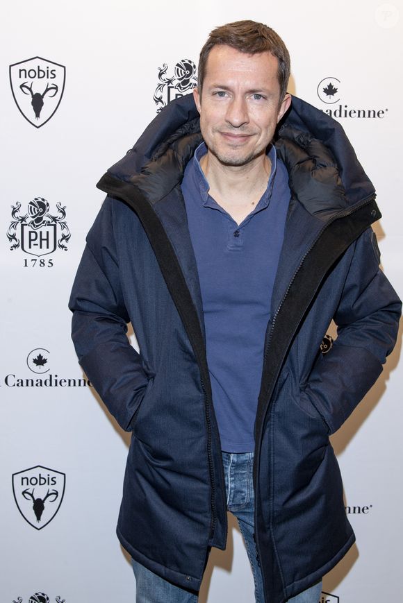 Grégoire Margotton lors de la soirée "La Canadienne X Nobis" pour le lancement de la nouvelle collection Nobis dans leur nouvelle boutique au 39 rue du Four à Paris , le 13 novembre 2019. © Pierre Perusseau / Bestimage