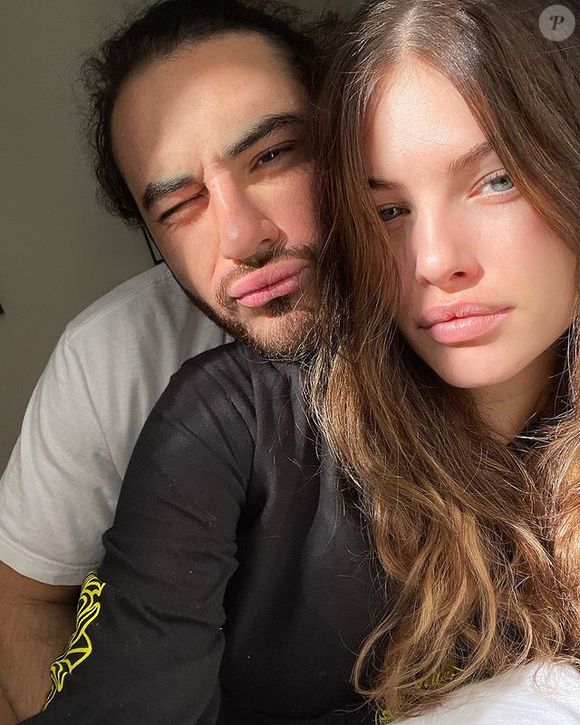 Thylane Blondeau et son fiancé Ben Attal sur Instagram, 2021.