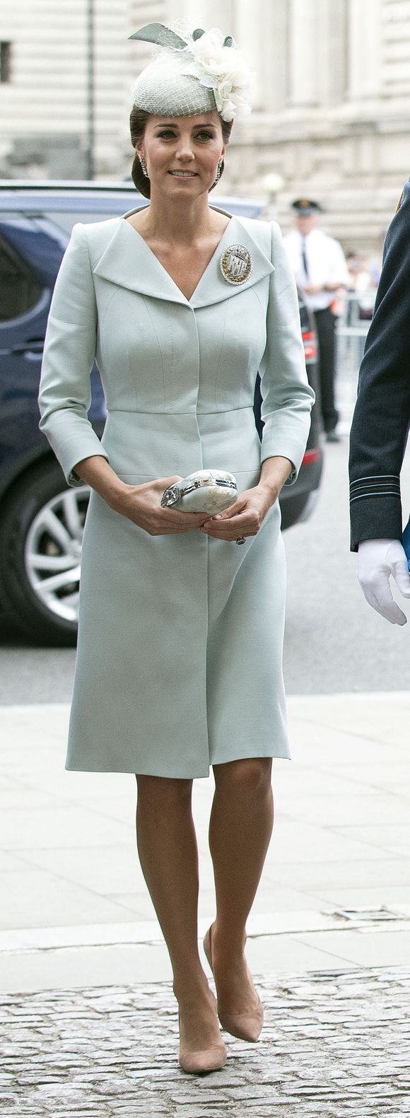 La duchesse de Cambridge assiste à un service à l'abbaye de Westminster, à Londres, au Royaume-Uni, le 10 juillet 2018, pour marquer le centenaire de la Royal Air Force. Photo par Steve Parsons/PA Wire/ABACAPRESS.COM
