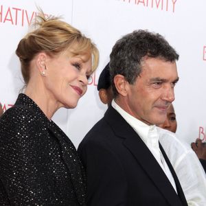 Melanie Griffith, Antonio Banderas - Première de "Black Nativity" à New York le 18 novembre 2013. Photo par FAMEFLYNET / BESTIMAGE