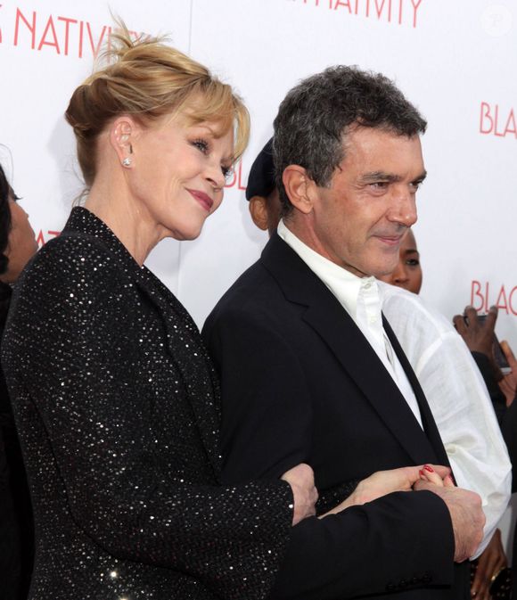 Melanie Griffith, Antonio Banderas - Première de "Black Nativity" à New York le 18 novembre 2013. Photo par FAMEFLYNET / BESTIMAGE