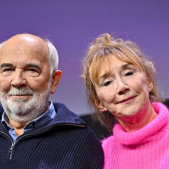 Gérard Jugnot, Marie Anne Chazel assistant à la cérémonie d'ouverture du 28ème Festival du Film de l'Alpe d'Huez à l'Alpe d'Huez, France le 13 janvier 2024. Photo par Julien Reynaud/APS-Medias/ABACAPRESS.COM