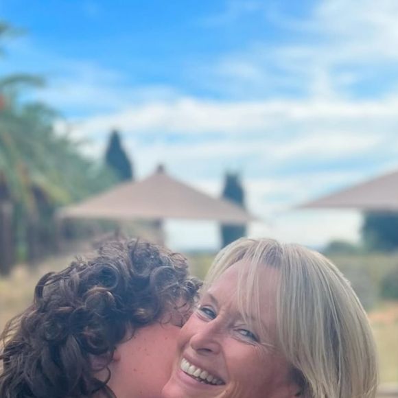 Estelle Lefébure et son fils Giuliano