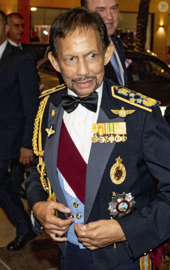 Hassanal Bolkiah, Sultan de Bruneï - Mariage du prince Hussein bin Abdullah II et Rajwa Al-Saif au palais Husseiniya à Amman, Jordanie le 1er juin 2023. Photo par Dana Press / Bestimage