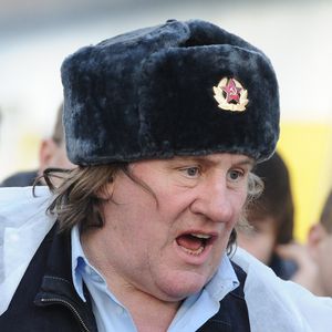 Gerard Depardieu rencontre les commercants de son quartier a Saransk le 23 fevrier 2013.
ITAR TASS / BESTIMAGE