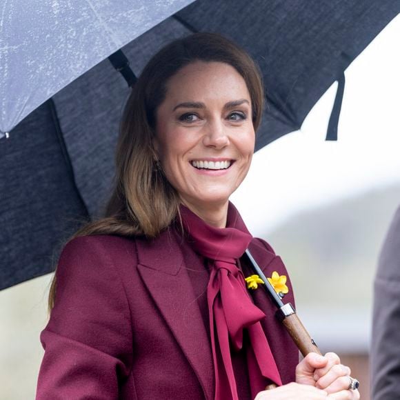 Le Prince William, le Prince de Galles, et Catherine, la Princesse de Galles, visitent Powys, à l'occasion de la fête de la Saint Davids. Photo par GOFF  / BESTIMAGE
