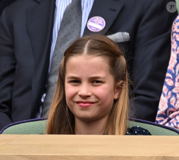 La princesse Charlotte dans les tribunes de la finale du tournoi de Wimbledon 2024, le 14 juillet 2024. ALPHA AGENCY / BESTIMAGE