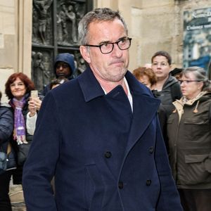 Christophe Dechavanne - Obsèques de Dick Rivers en l’église Saint-Pierre de Montmartre à Paris le 2 mai 2019. Photographe : COADIC GUIREC / BESTIMAGE