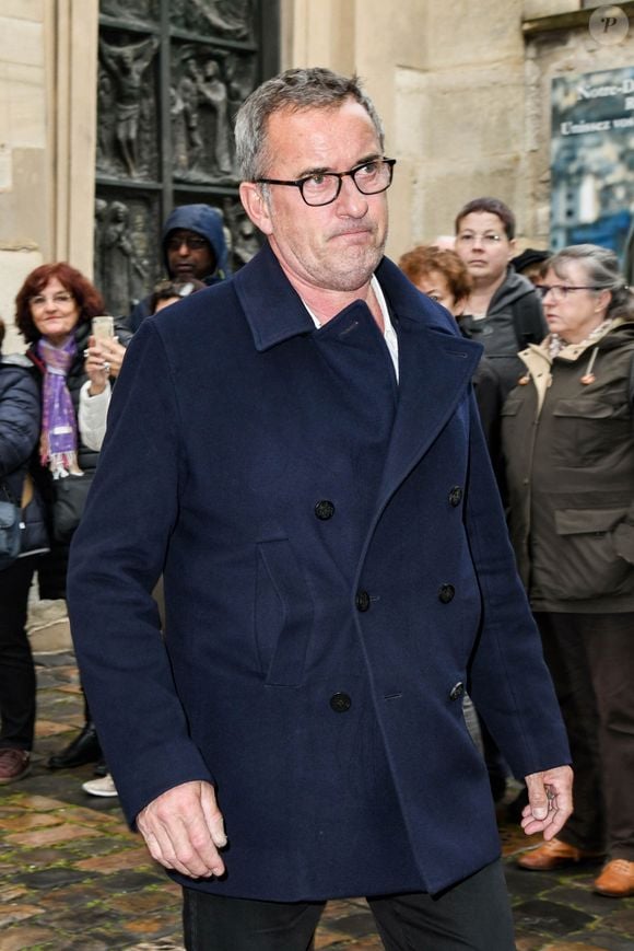 Christophe Dechavanne - Obsèques de Dick Rivers en l’église Saint-Pierre de Montmartre à Paris le 2 mai 2019. Photographe : COADIC GUIREC / BESTIMAGE