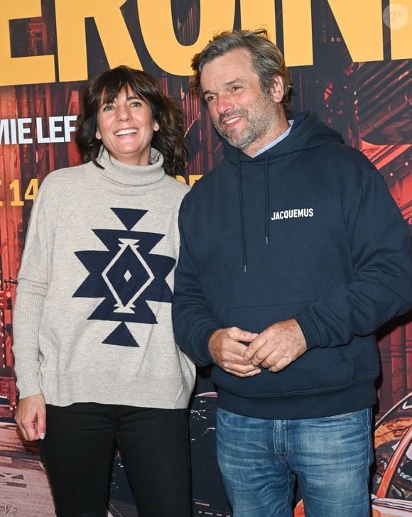 Estelle Denis et son compagnon Marc Thiercelin - Avant-première du film "Mon héroïne" au cinéma UGC Normandie à Paris le 12 décembre 2022. © Coadic Guirec/Bestimage