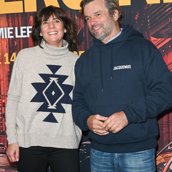 Estelle Denis et son compagnon Marc Thiercelin - Avant-première du film "Mon héroïne" au cinéma UGC Normandie à Paris le 12 décembre 2022. © Coadic Guirec/Bestimage