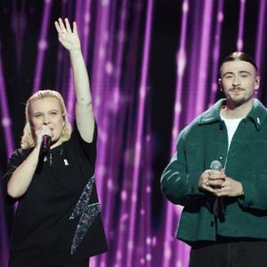 Exclusif - Emma Peters et Pierre Garnier - Enregistrement du concert "Nos voix pour toutes", au profit de La fondation des femmes, à l'Adidas Arena à Paris, diffusée le 11 décembre sur TMC
© Coadic Guirec-Cyril Moreau / Bestimage